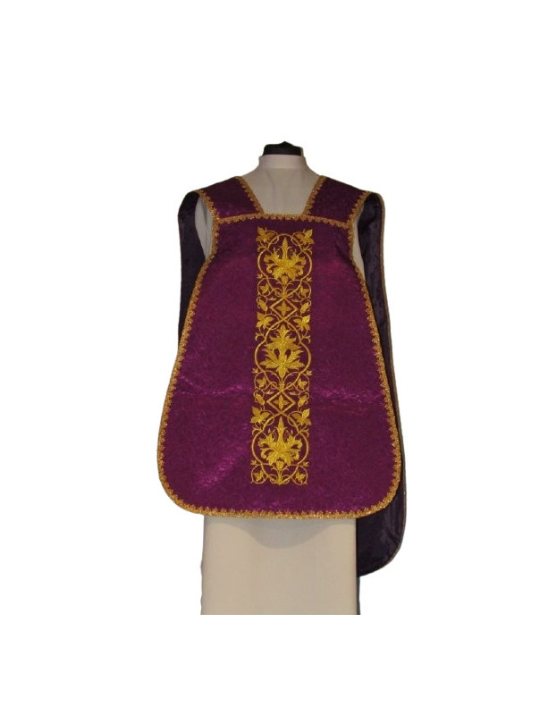Casulă romană IHS - violet