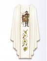 Casulla con la imagen de San Huberto