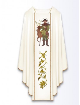 Messgewand mit dem Bild des heiligen Hubertus