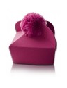 Purple three-cornered biretta