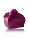 Purple four-cornered biretta