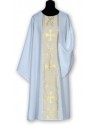 Dalmatic white gold belt + stole