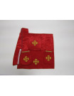 Roman chasuble IHS + extras - red (15)