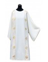 Dalmatic white gold stripes + stole