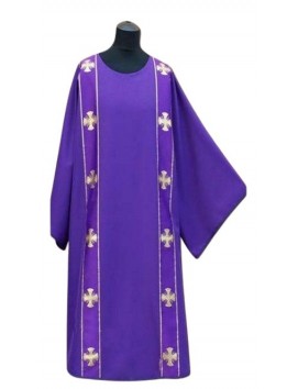 Dalmatic purple + stole (2 belts)