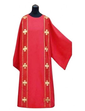 Rojo dálmata + estola (2 cinturones)