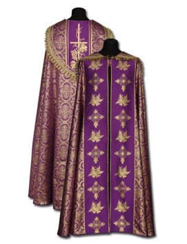 Capa morada y dorada
