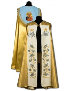 Marianischer Goldmantel - handgestickt