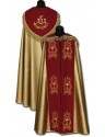 Gold cope embroidered by hand on velvet