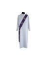 Deacon's stole purple - Jerusalem crosses embroidery