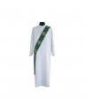 Deacon's green stole - Jerusalem crosses embroidery
