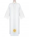 Camice per sacerdote con croce oro ricamata
