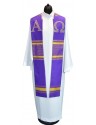 Purple Alpha / Omega stole