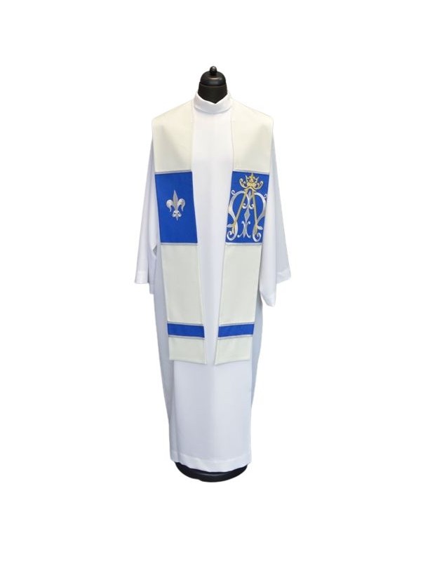 Marianische Stola mit Stickerei
