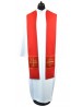 Red stole with Jerusalem crosses
