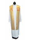 Alpha and Omega gold stole for concelebration