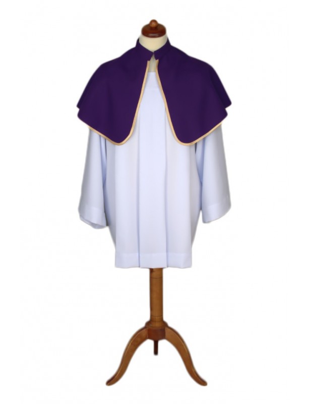 Altar server cloak purple one-sided