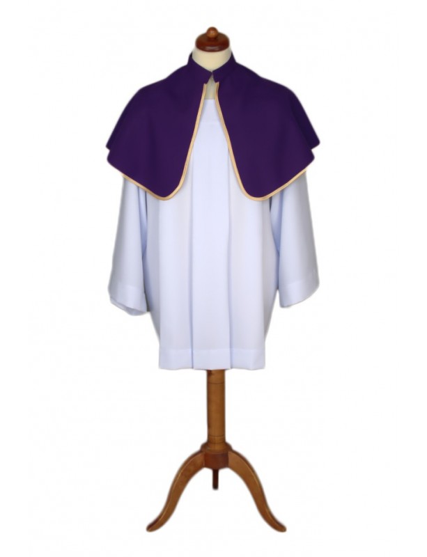 Mantello per chierichetti viola un lato