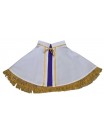 Double-sided altar server cloak white and purple (with tassels)