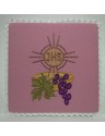 Chalice pall IHS pink