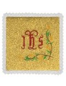 Gold IHS chalice pall (3)