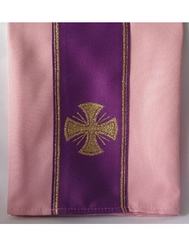 Veil for chalice - pink and purple