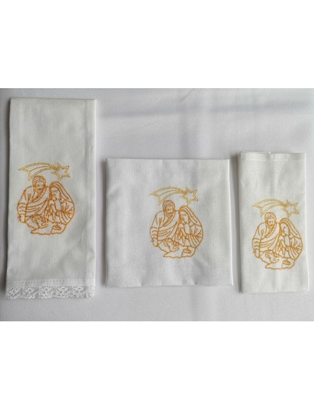 Set de linge de calice Noël