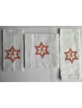 Juego de lino para cáliz Navidad (5)
