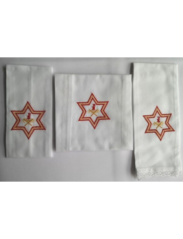 Set de linge de calice Noël