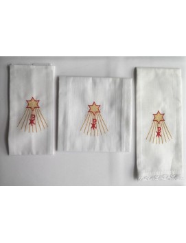 Set di lino per calice Natale (6)