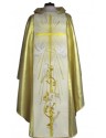 Wedding chasuble with wide gold belt