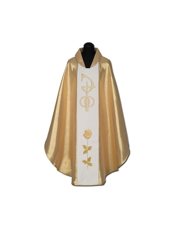 Embroidered gold wedding chasuble