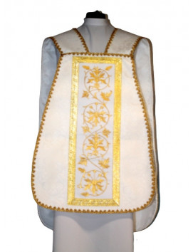 Ornat rzymski kremowy - IHS