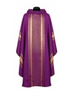 Chasuble flowing fabric gold purple (46A)