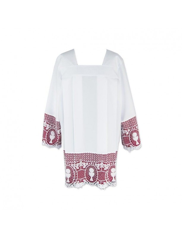 Priest surplice, cotton lace, lining