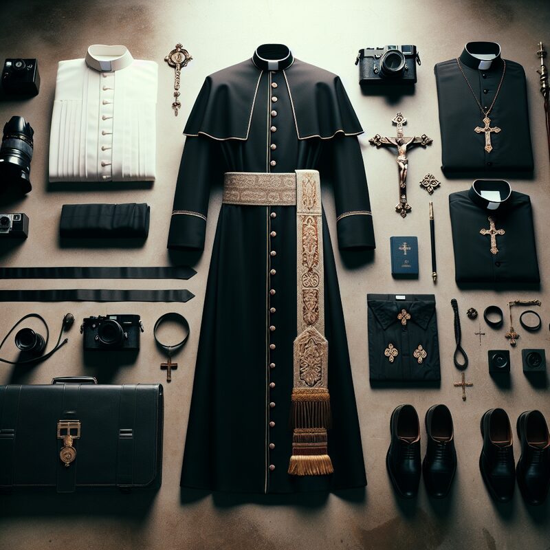 What is the outfit called that a Catholic priest wears