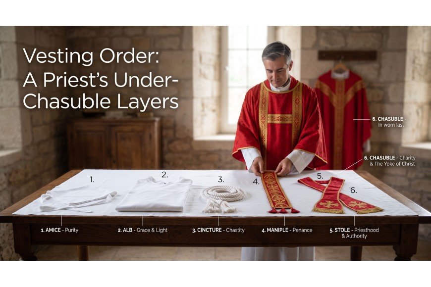 What Does a Priest Wear Under the Chasuble? The Vesting Order Explained (2026)